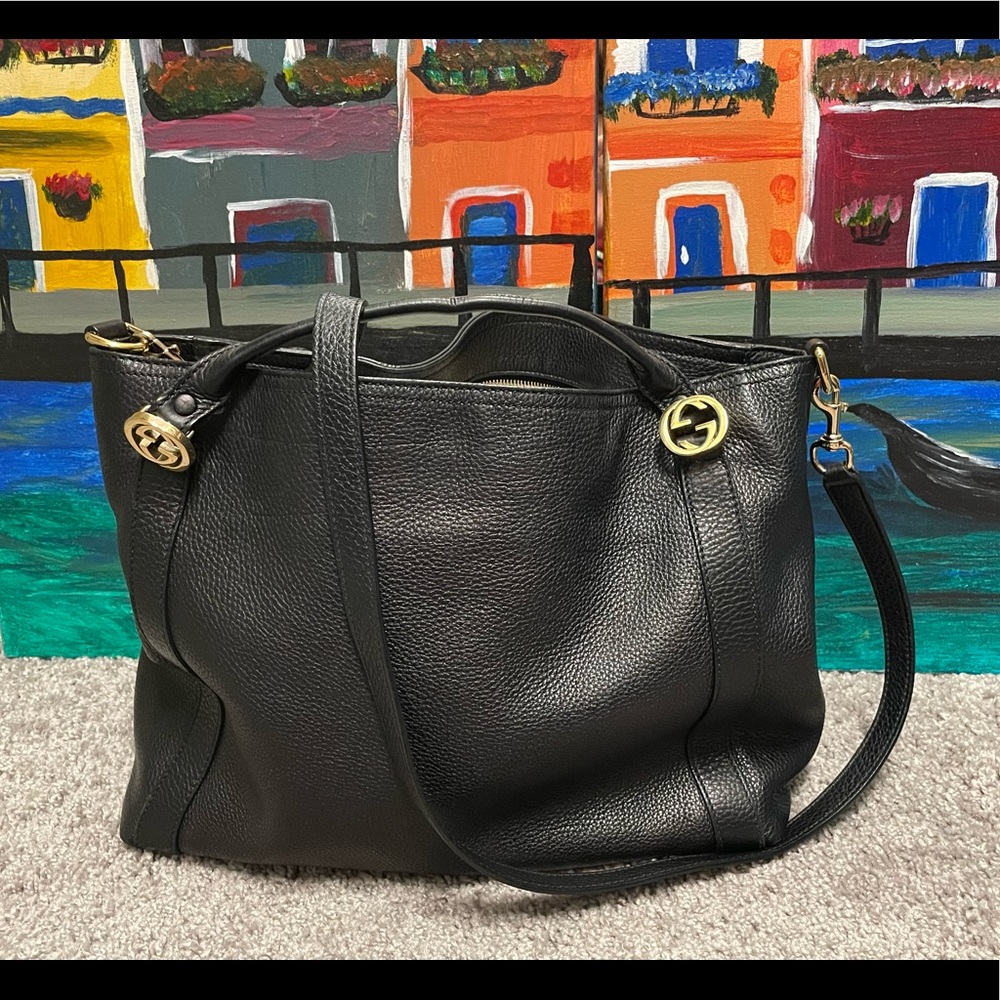Gucci Black Leather